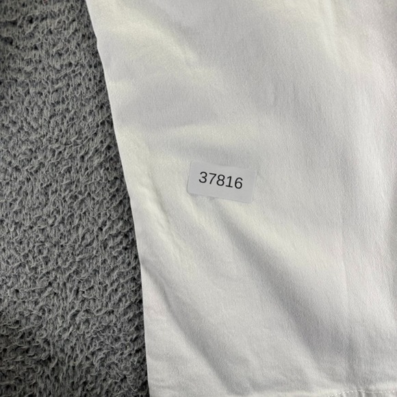 Buffalo David Bitton Brigette Pant Womens 10 White Cotton Crop Wide-Leg Stretch - Picture 12 of 12